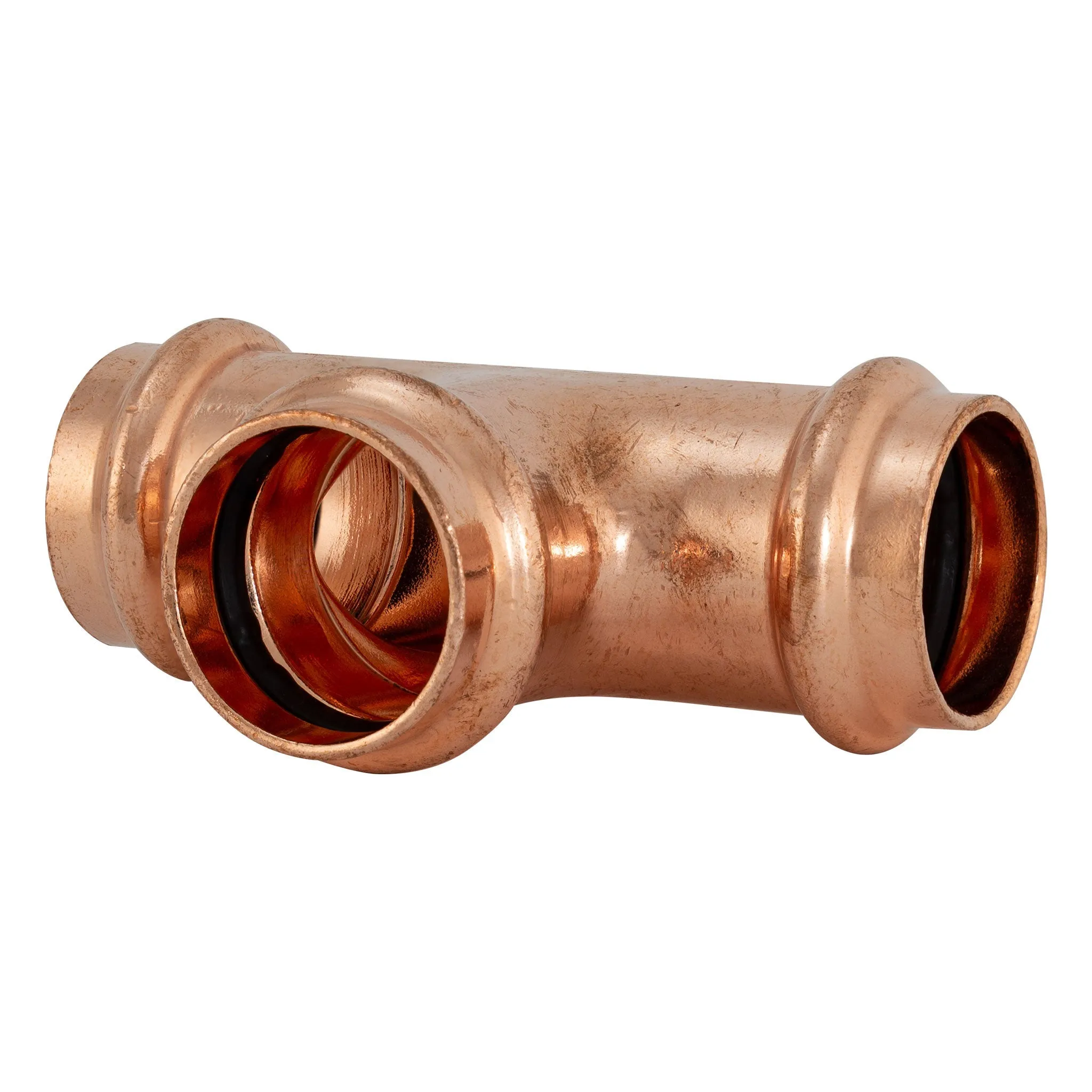 2-1/2" Press Copper Tee Fitting P x P x P Low Lead ProPress Compatible