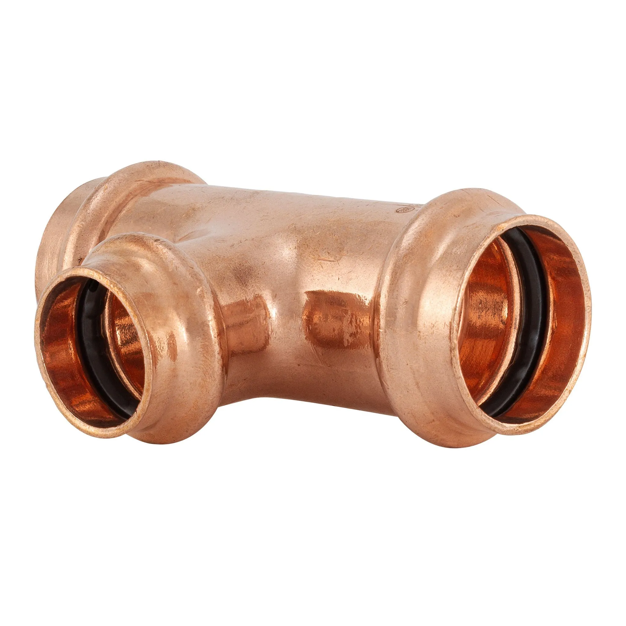 2-1/2" x 2-1/2" x 1-1/2" Press Copper Reducing Tee P x P x P Low Lead ProPress Compatible