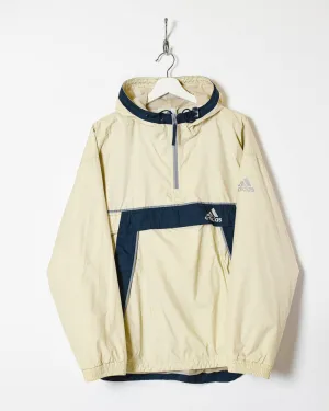 Adidas 1/4 Zip Hooded Windbreaker Jacket - Medium