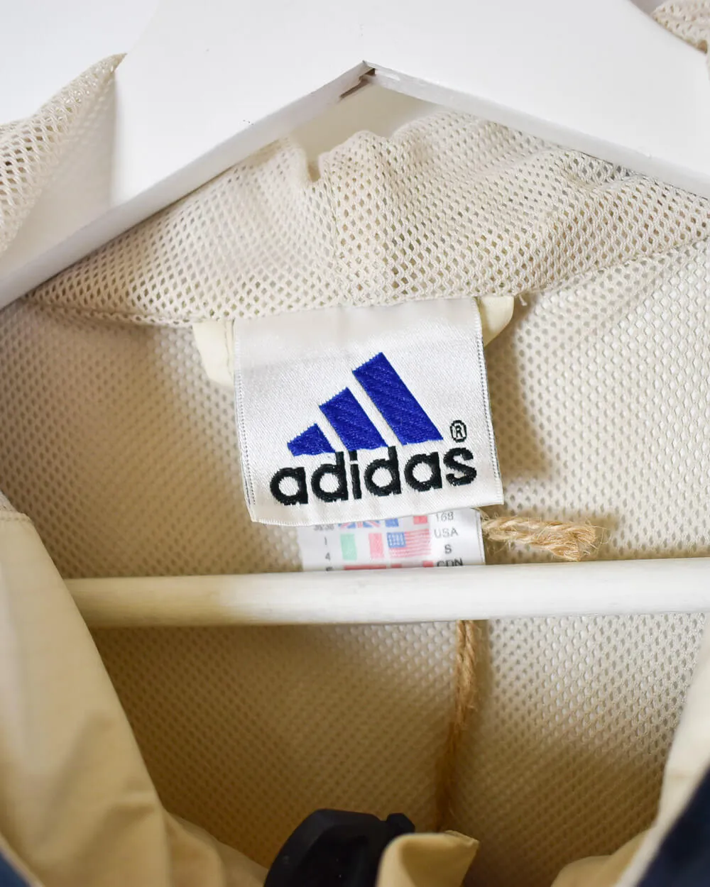 Adidas 1/4 Zip Hooded Windbreaker Jacket - Medium