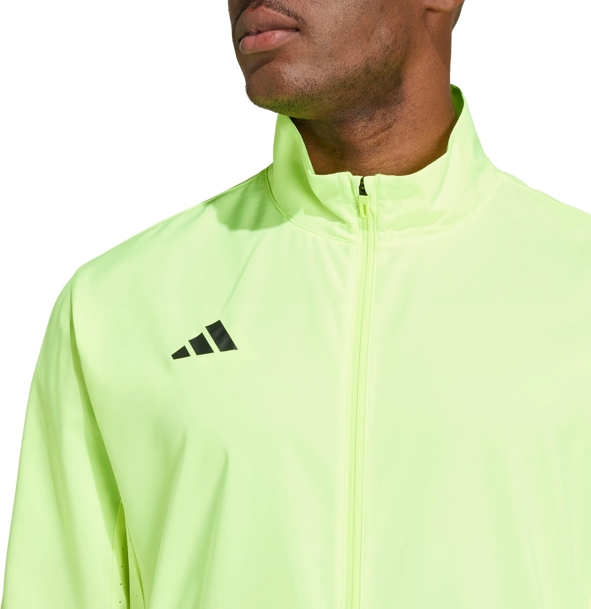 adidas Adizero Essentials Mens Running Jacket - Green