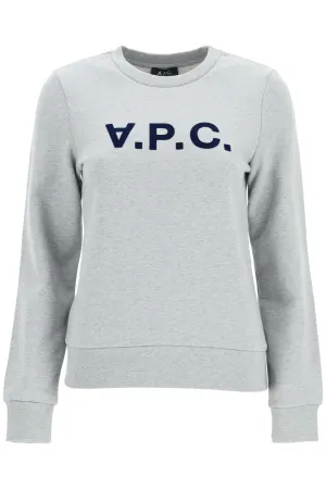 A.p.c. sweatshirt logo COFAX F27644 GRIS CHINE