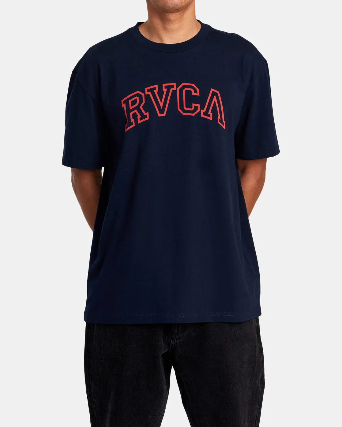 Arched Tee - Navy Marine