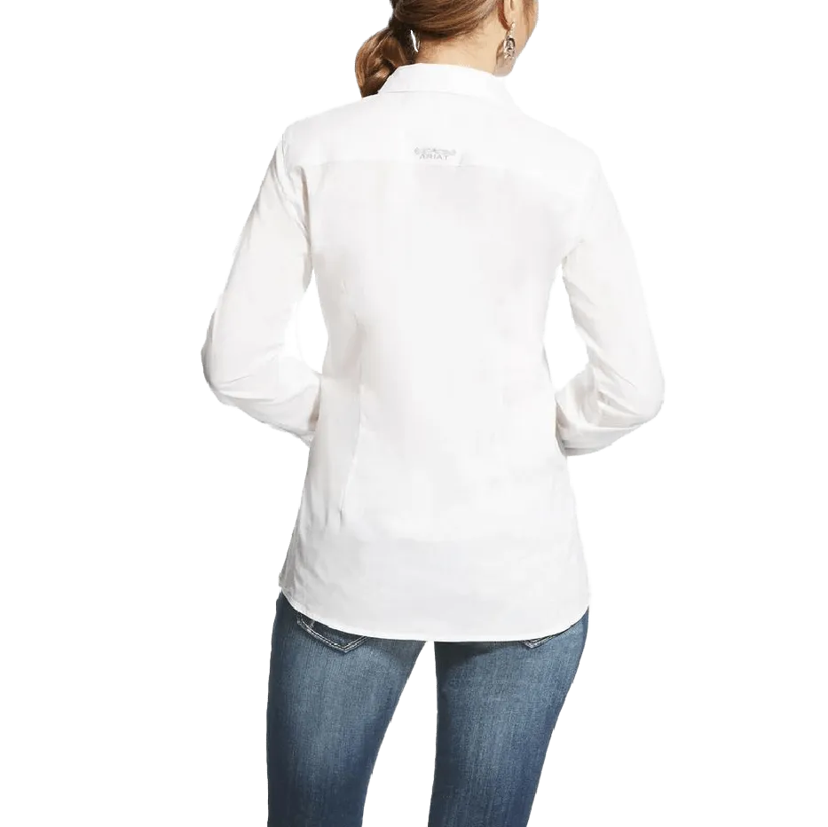 Ariat Ladies Kirby Stretch White Button-up Shirt