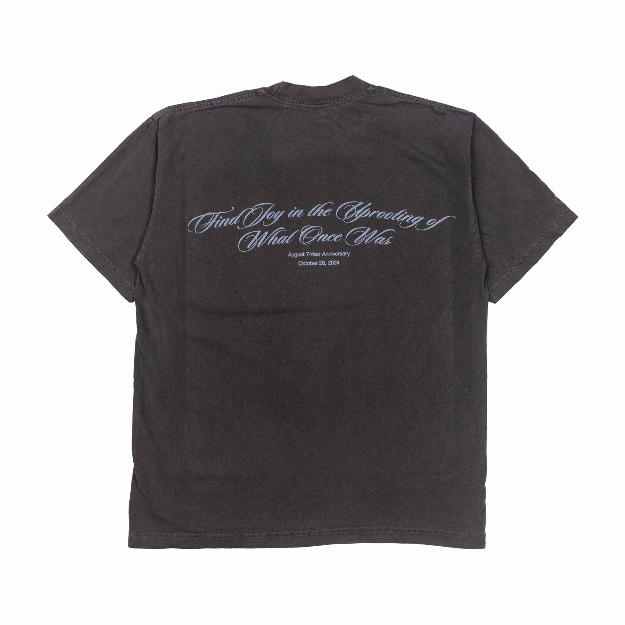 August 7 Year Anniversary "7 Tree" Pocket Tee (Vintage Black)