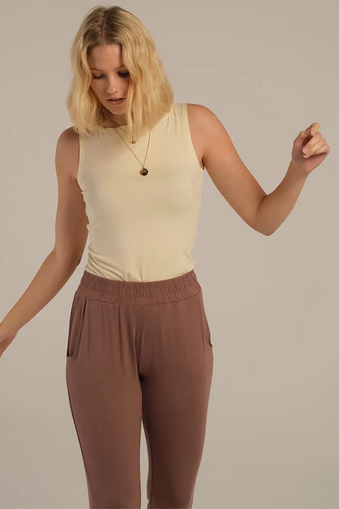 Bamboo Shell Top - Vanilla