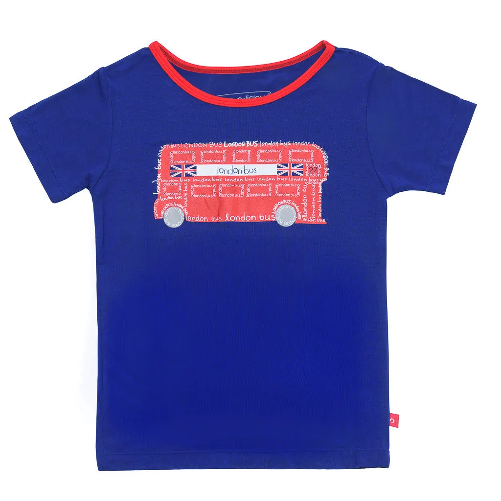 Bamboo short sleeve tee - William the London bus