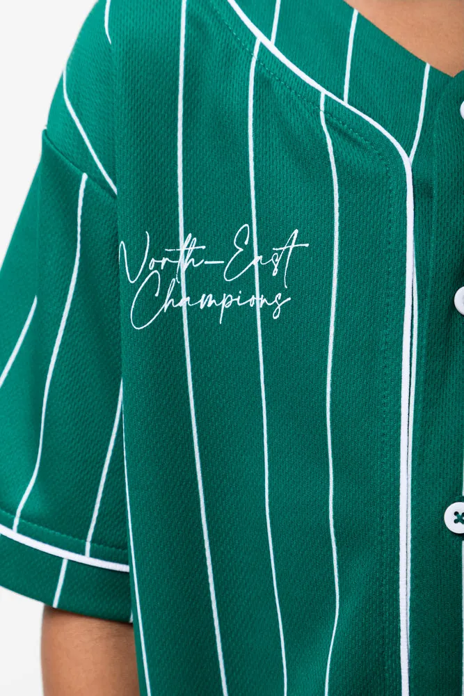 Baseball Short Sleeve T-Shirt Green