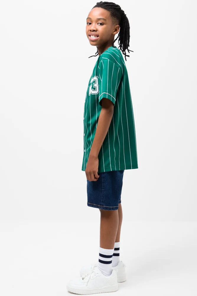 Baseball Short Sleeve T-Shirt Green