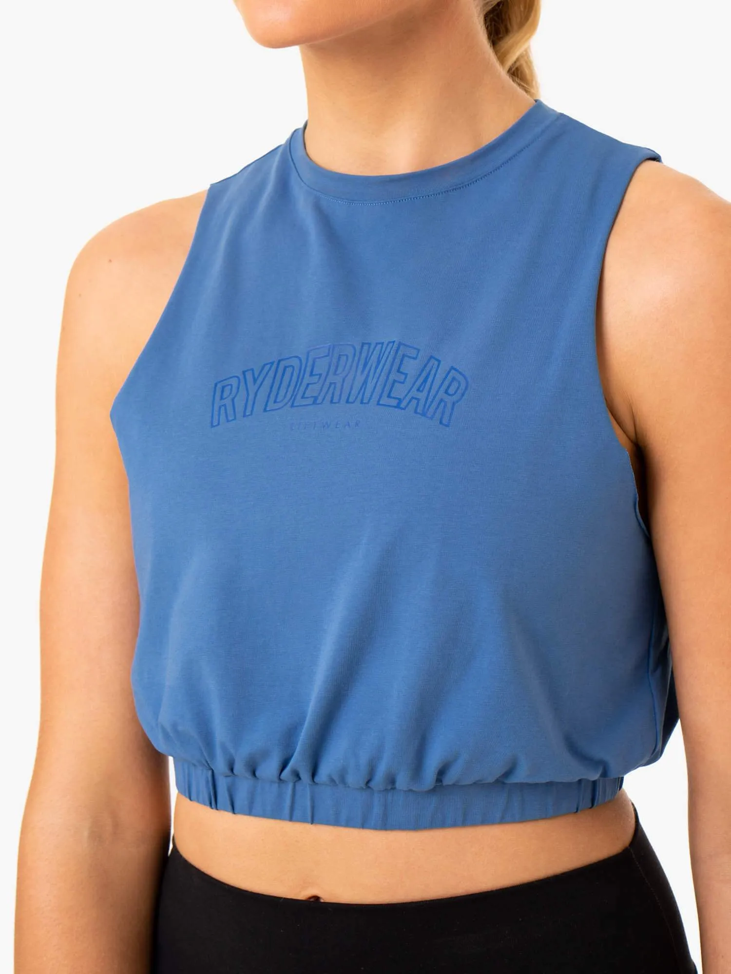 Boxer Muscle Tank - Blue