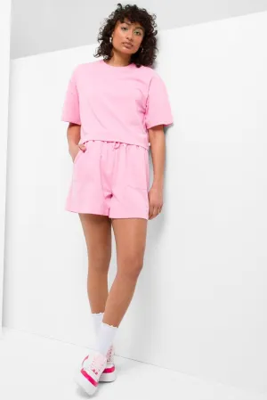 Boxy Short Sleeve T-Shirt Pink