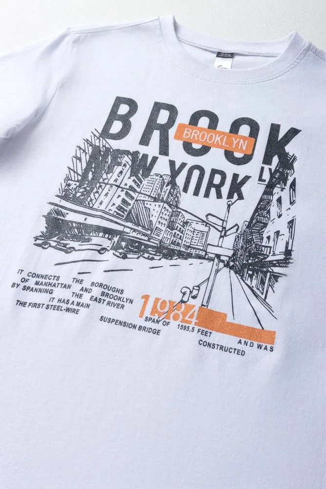 Brooklyn Short Sleeve T-Shirt White