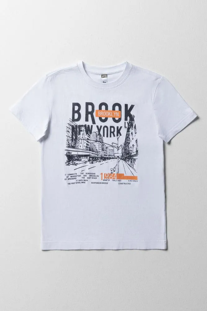 Brooklyn Short Sleeve T-Shirt White