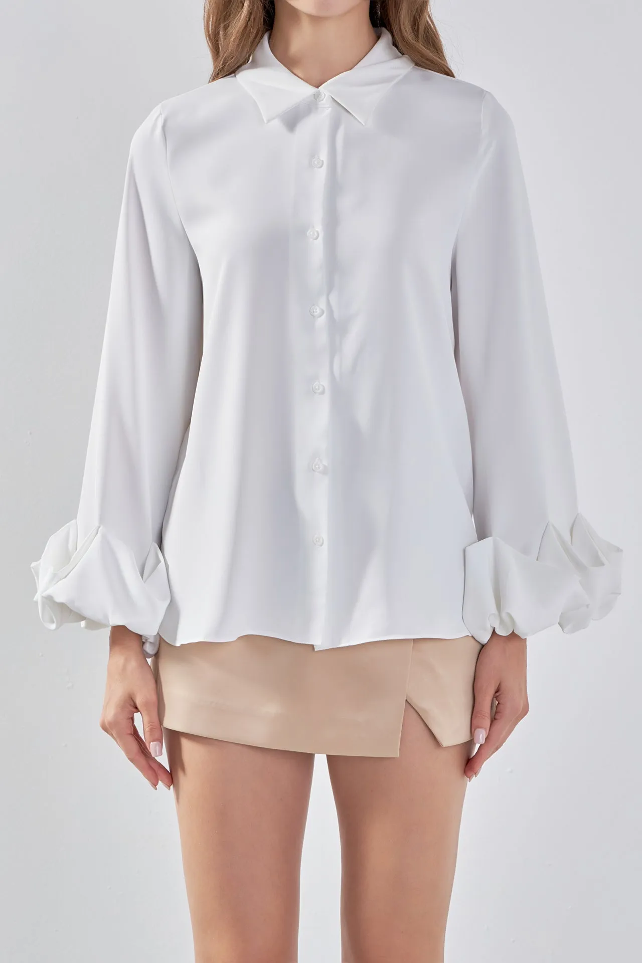 Bubble Accent Dress Shirt