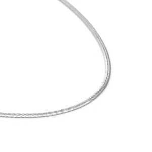 C002W B.Tiff 2mm Herringbone Chain Necklace