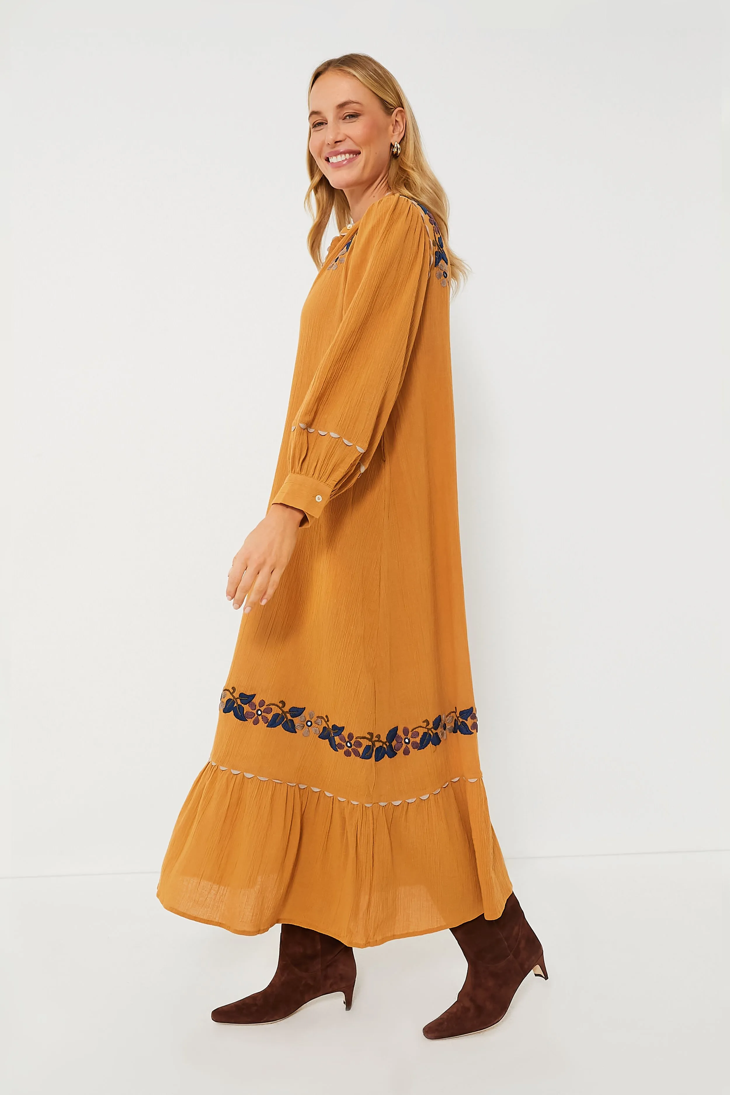 Camel Mathilda Long Dress