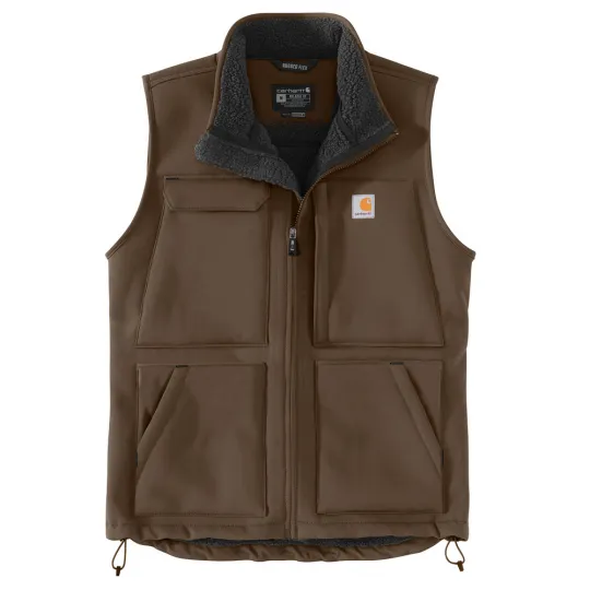 Carhartt Men's Bluestone Super Dux Relaxed Fit Sherpa-Lined Work Vest | Black, Bluestone, Coffee