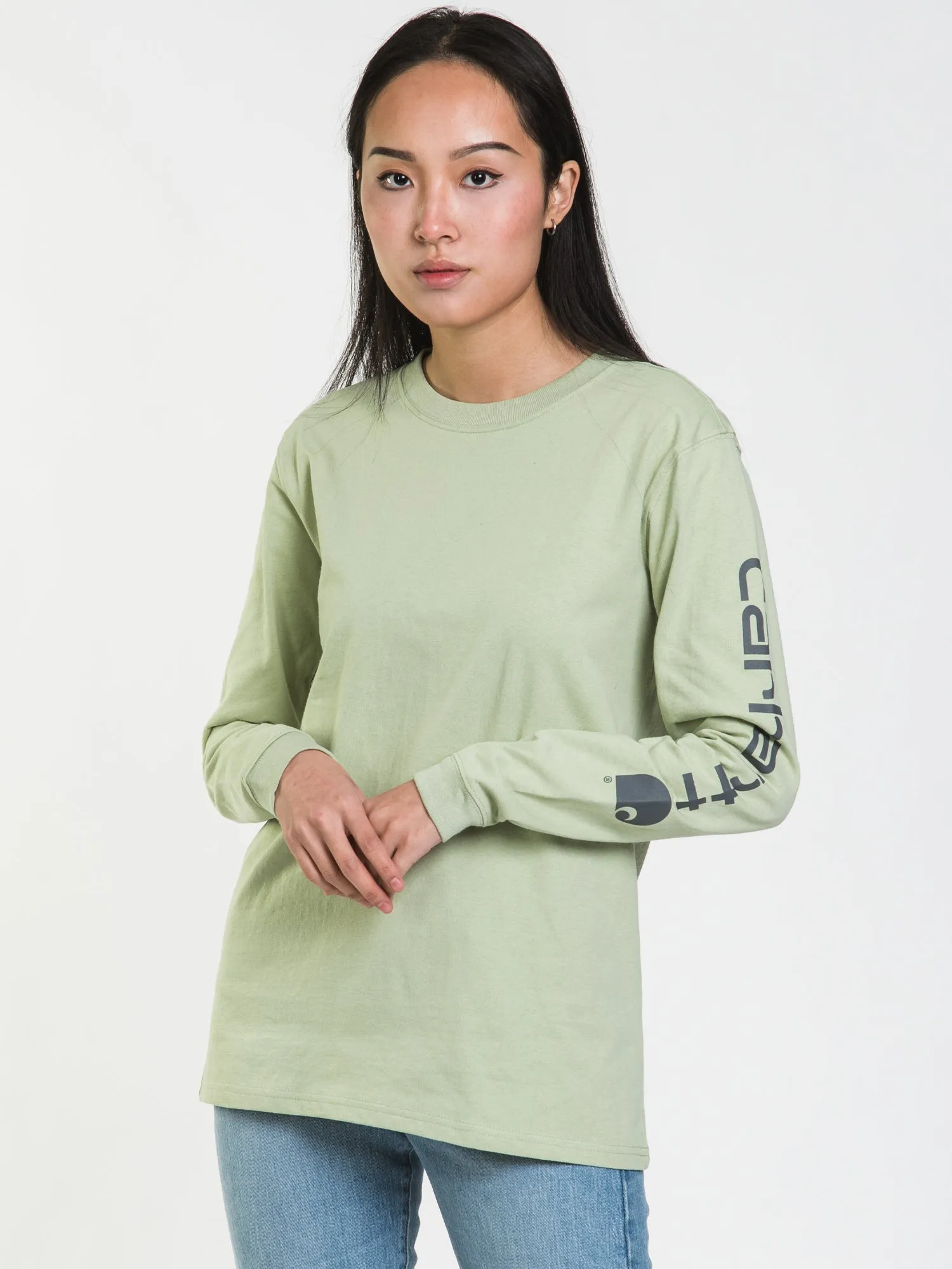 CARHARTT SLEEVE LOGO LONG SLEEVE TEE - CLEARANCE