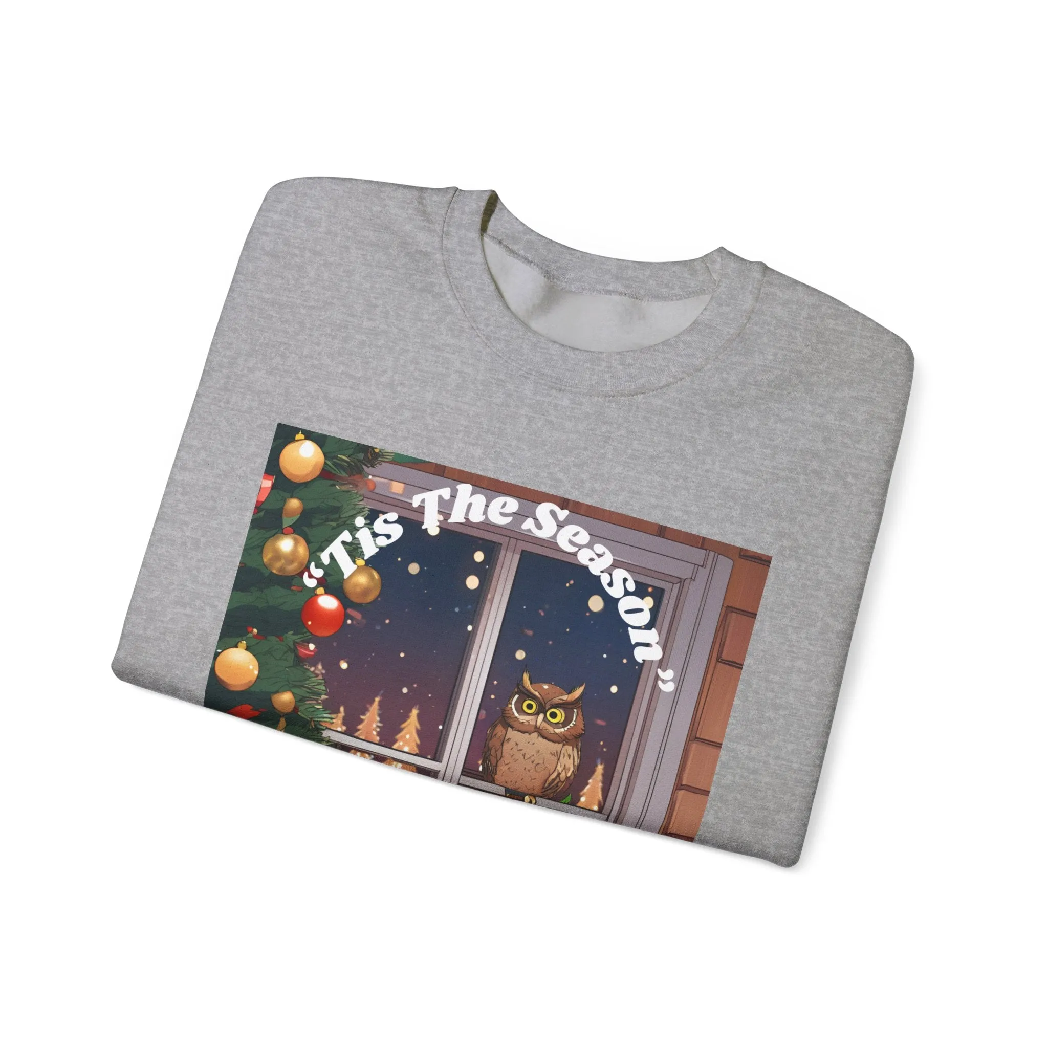 Christmas Owl Sweatshirt – 'Tis the Season to Give A Hoot!