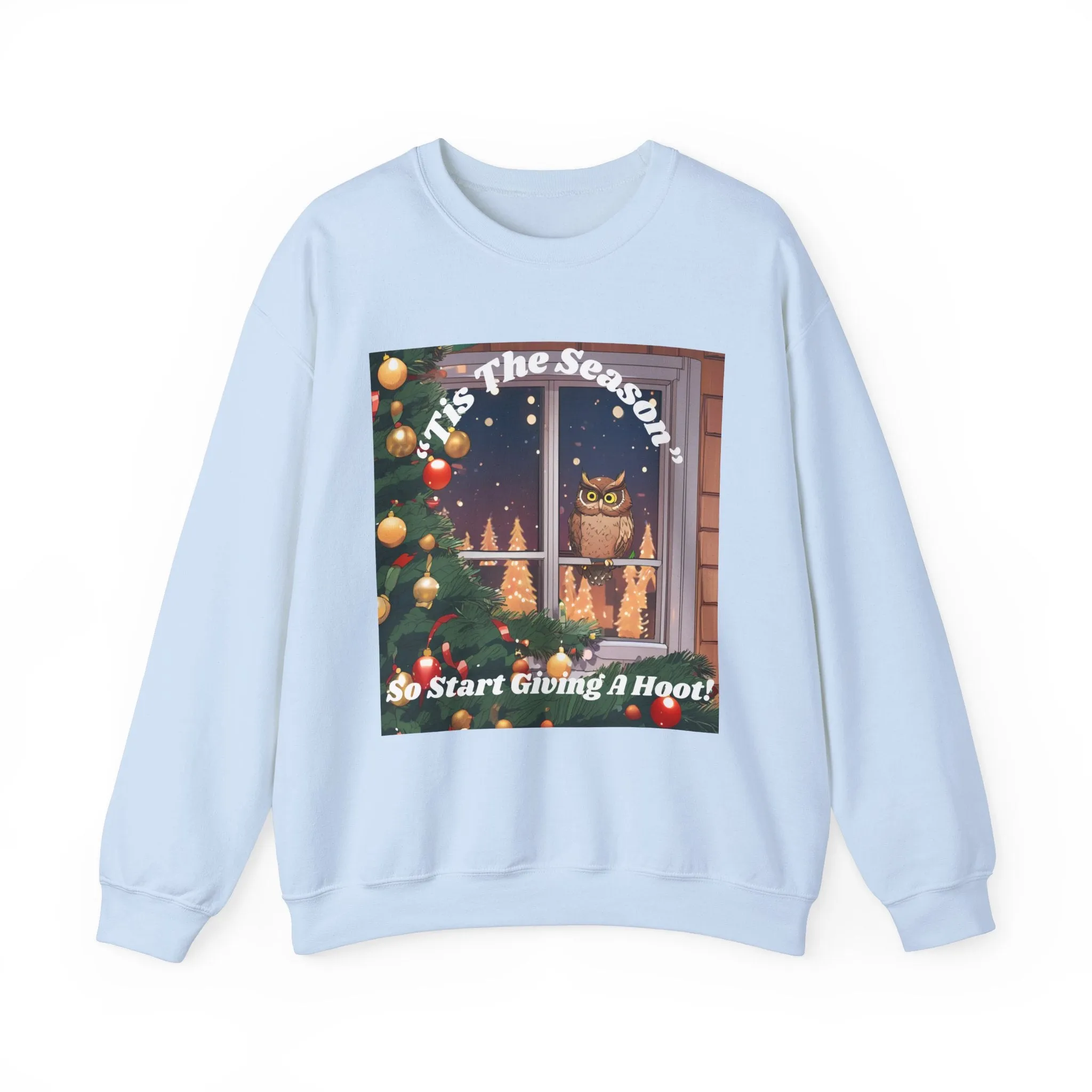 Christmas Owl Sweatshirt – 'Tis the Season to Give A Hoot!