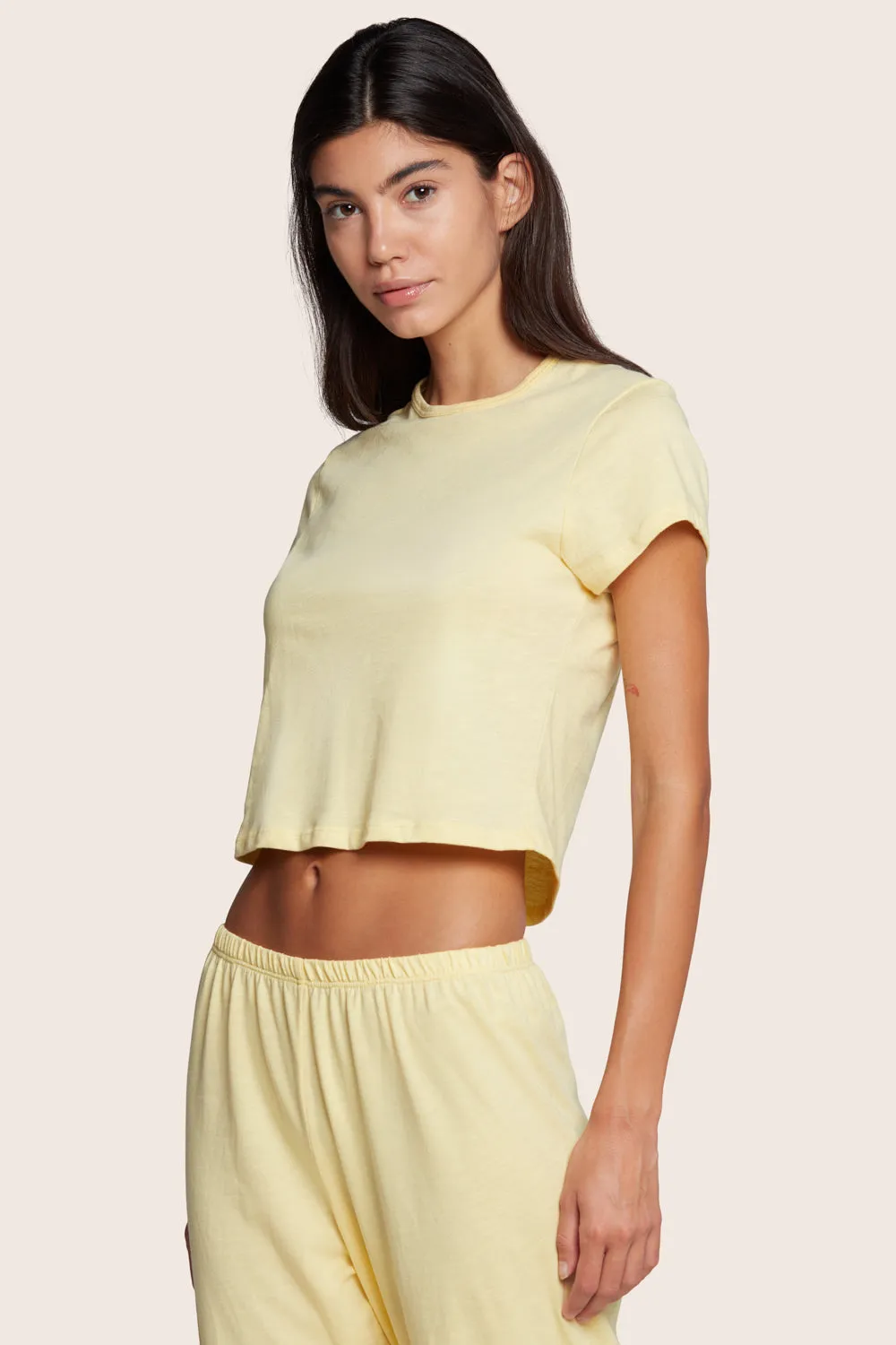 CLASSIC COTTON DAILY LINNY TEE - LEMONADE