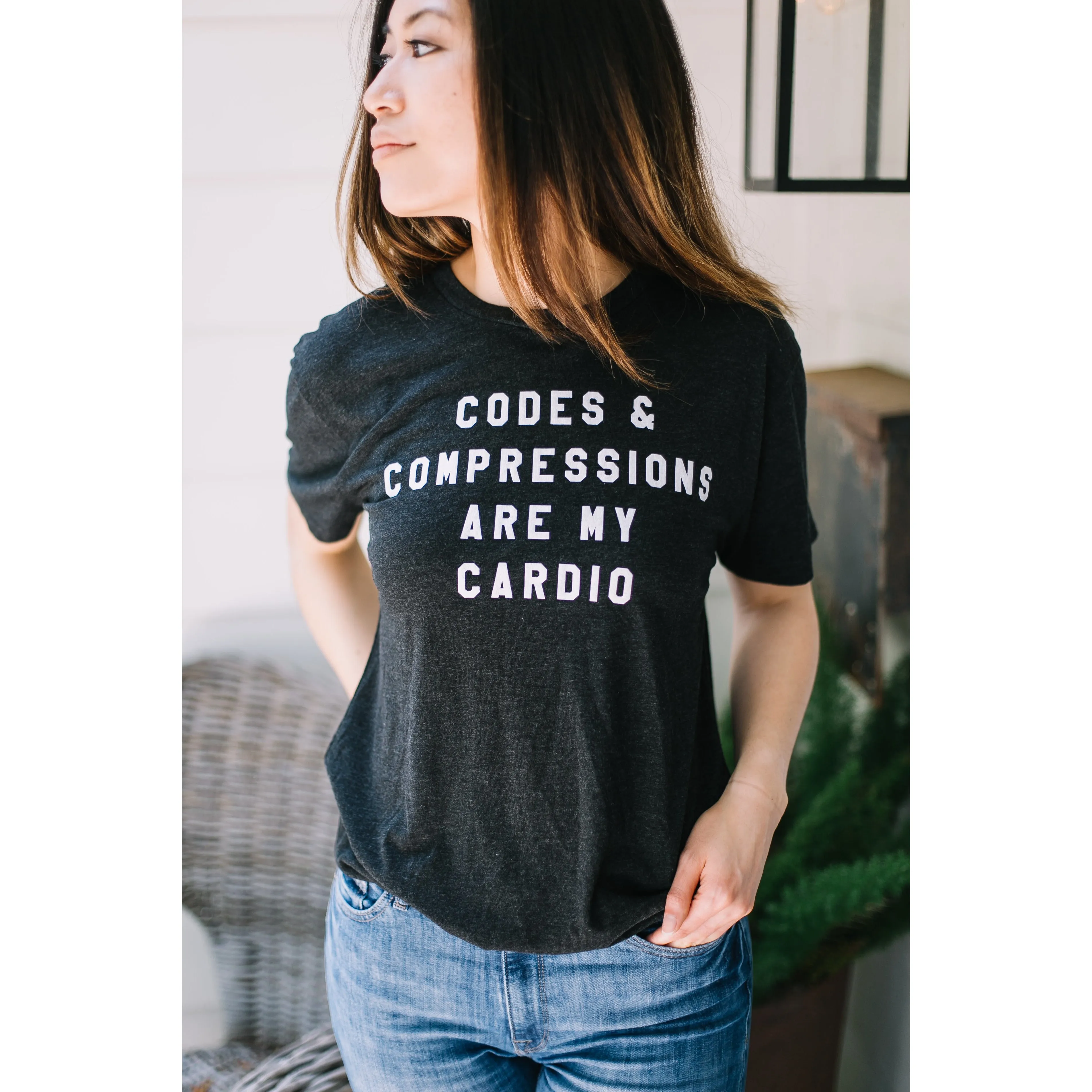 Codes & Compressions Are My Cardio Tee - FINAL SALE