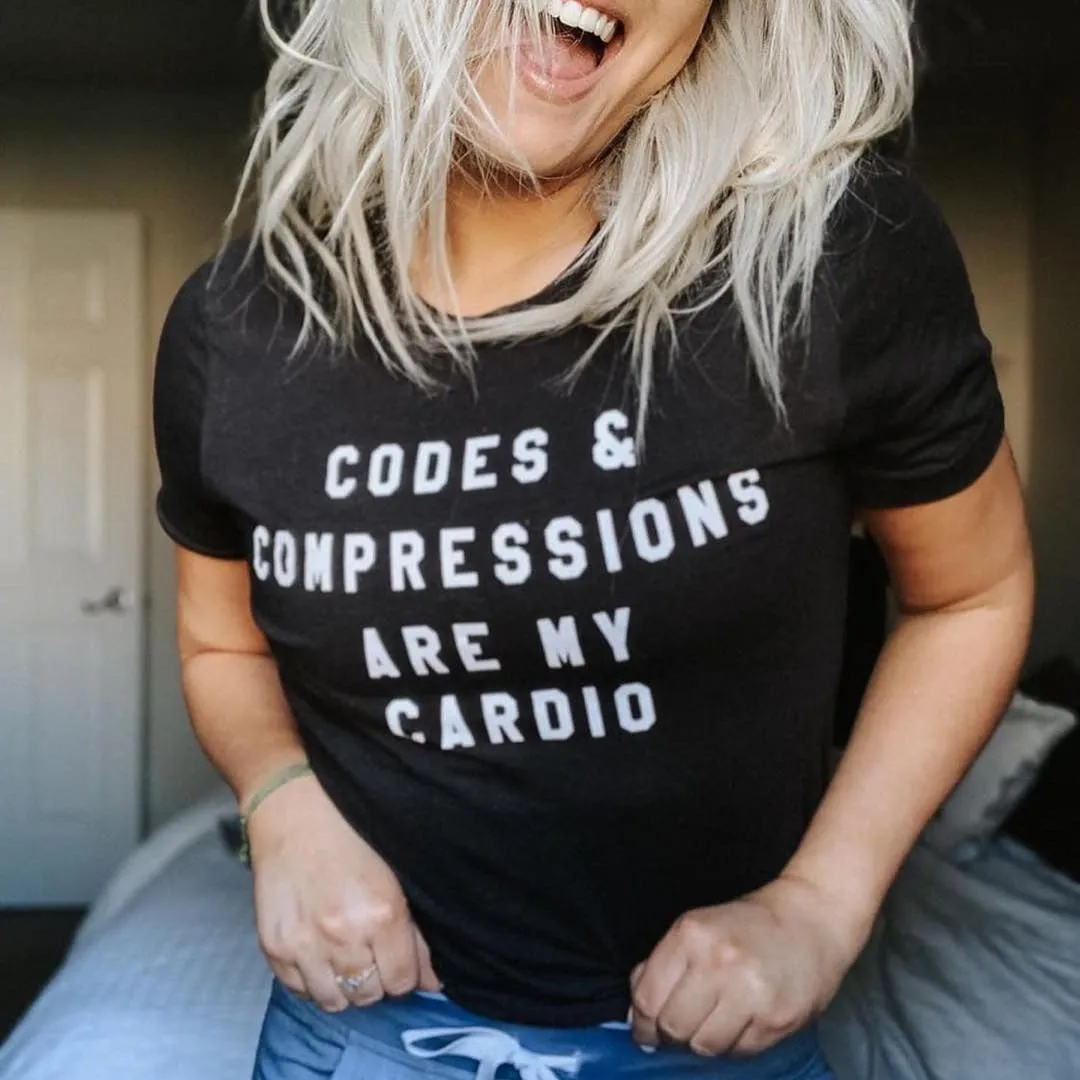 Codes & Compressions Are My Cardio Tee - FINAL SALE