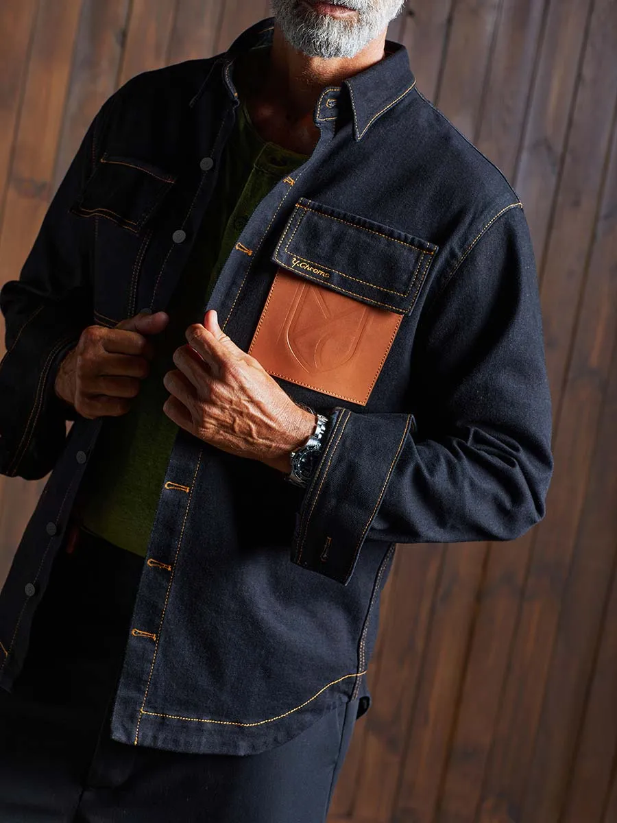 Cognac Pocket Denim Shirt