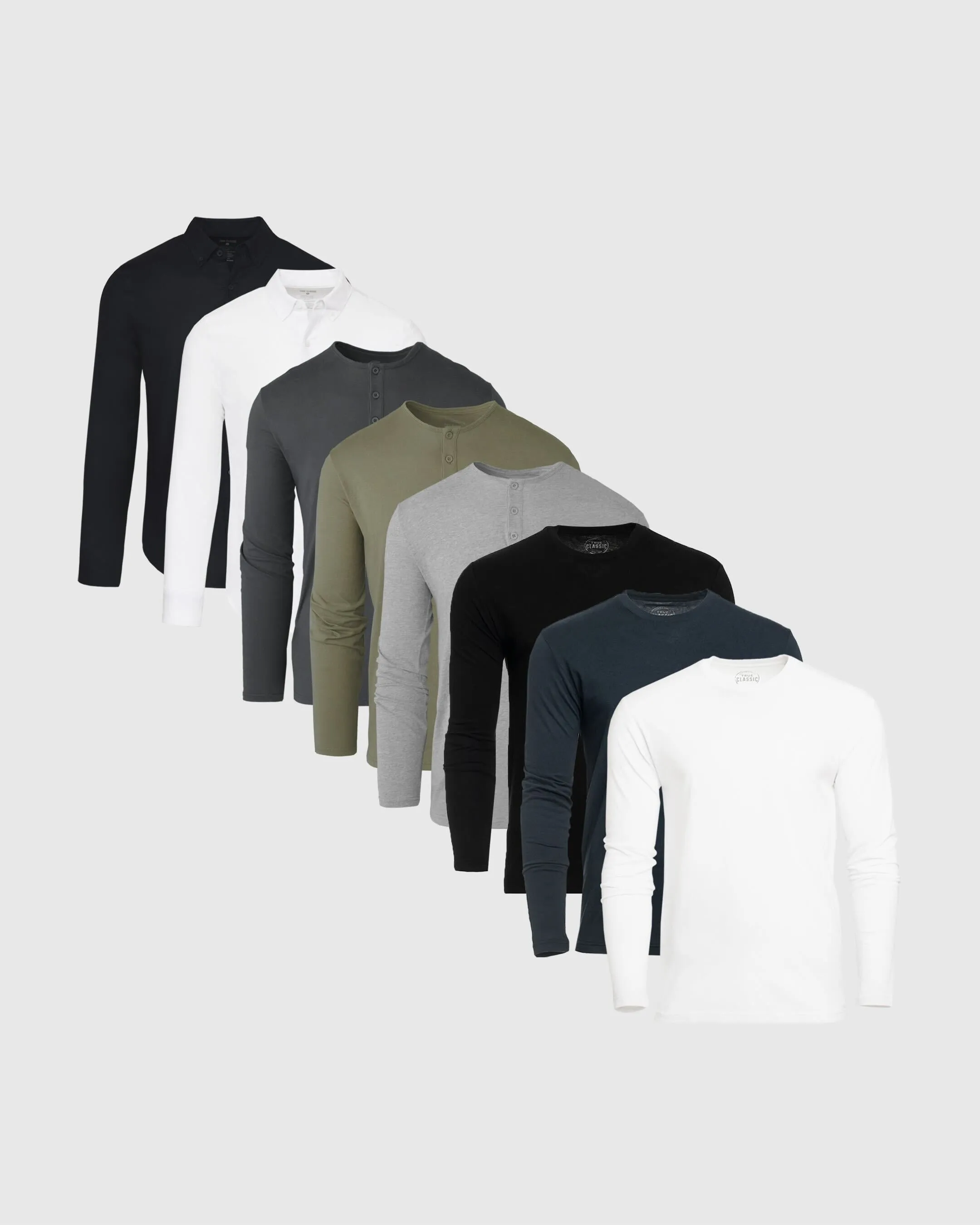 Core Color Long Sleeve Variety 9-Pack