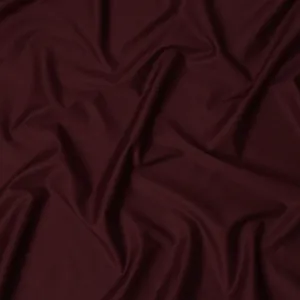 Deep Burgundy 100% Cotton Shirting Fabric, 150 cm Width, Made in Italy-D20496