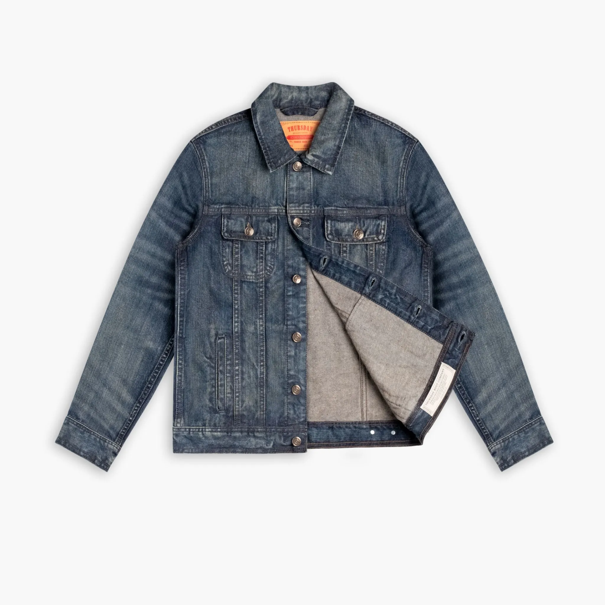 Denim Trucker Jacket | Faded Indigo