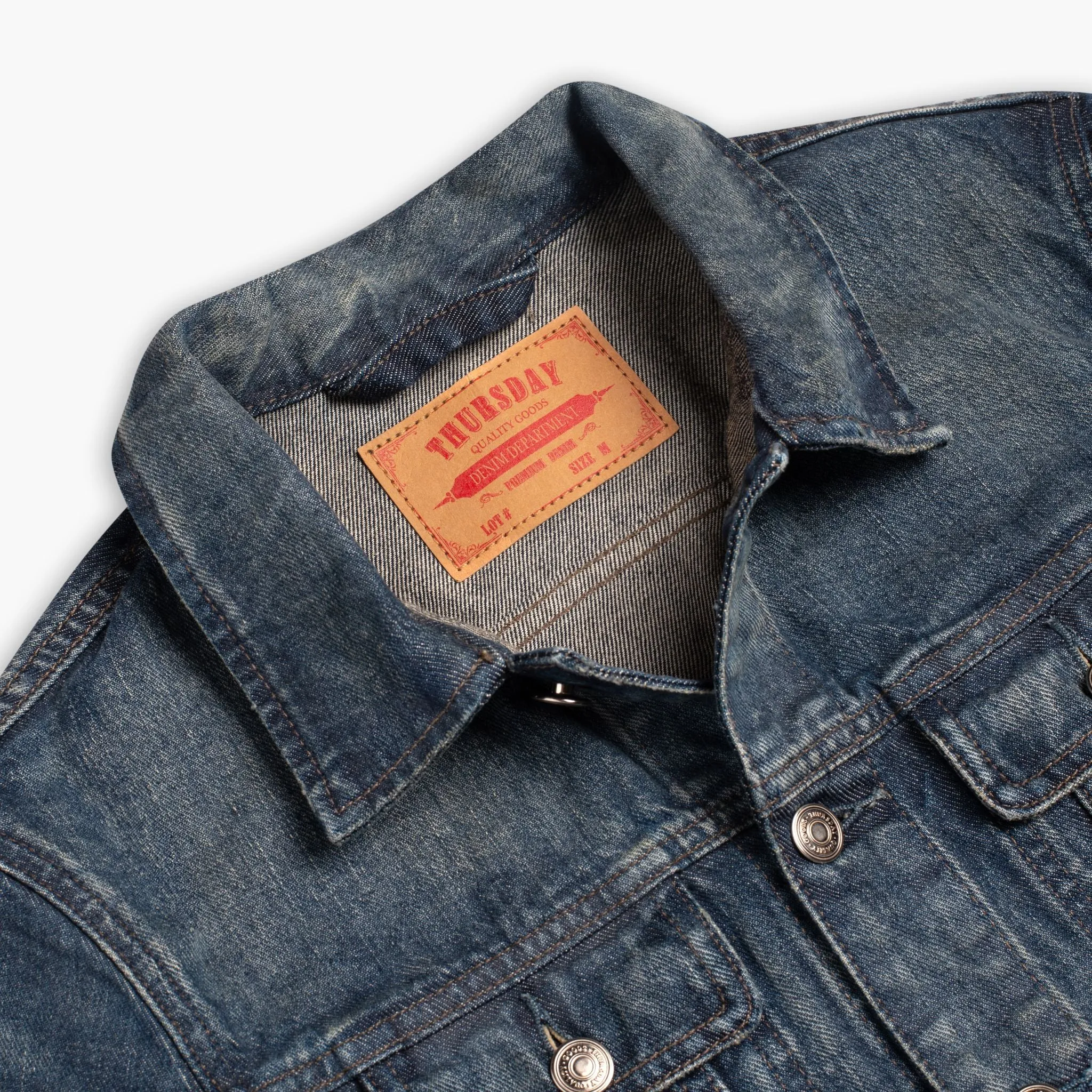 Denim Trucker Jacket | Faded Indigo