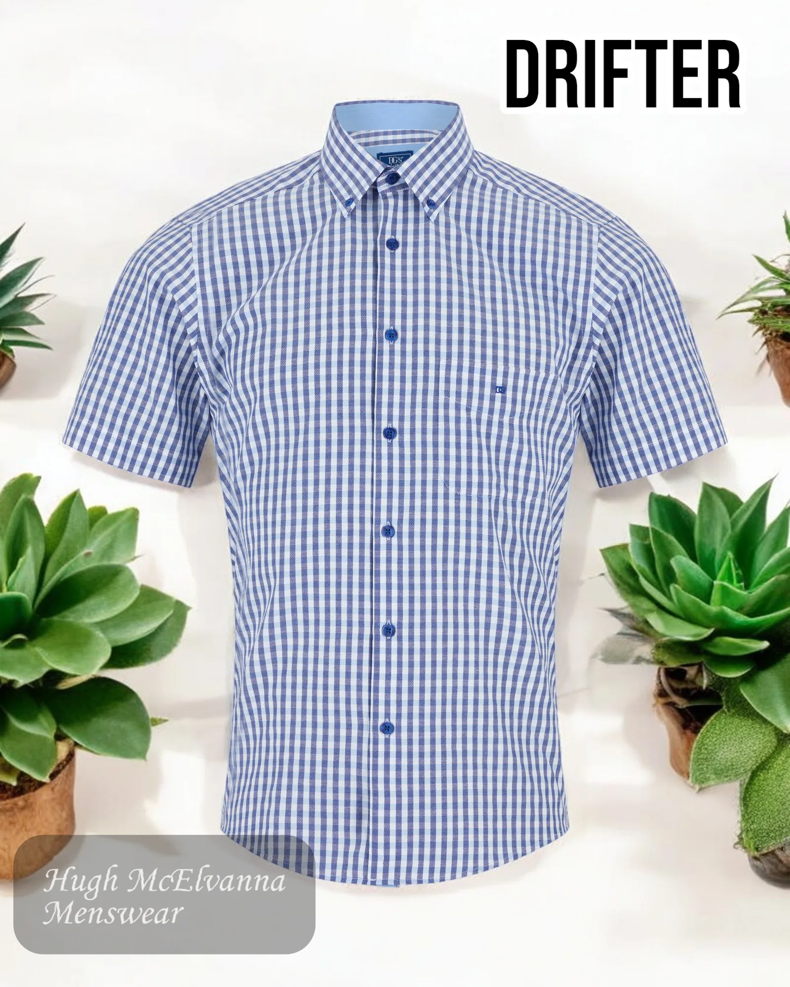 Drifter Blue SS Shirt 14438SS/23