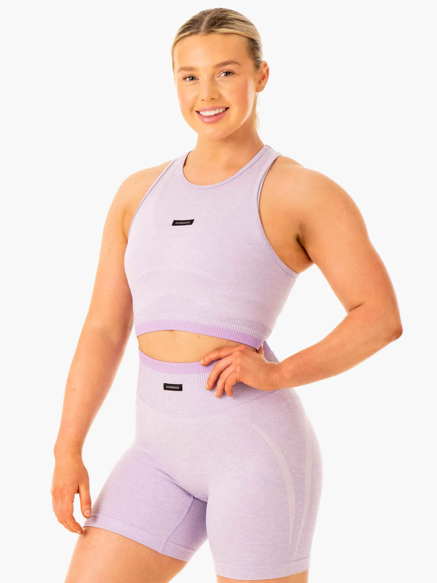 Excel Seamless Tank - Lavender Marl