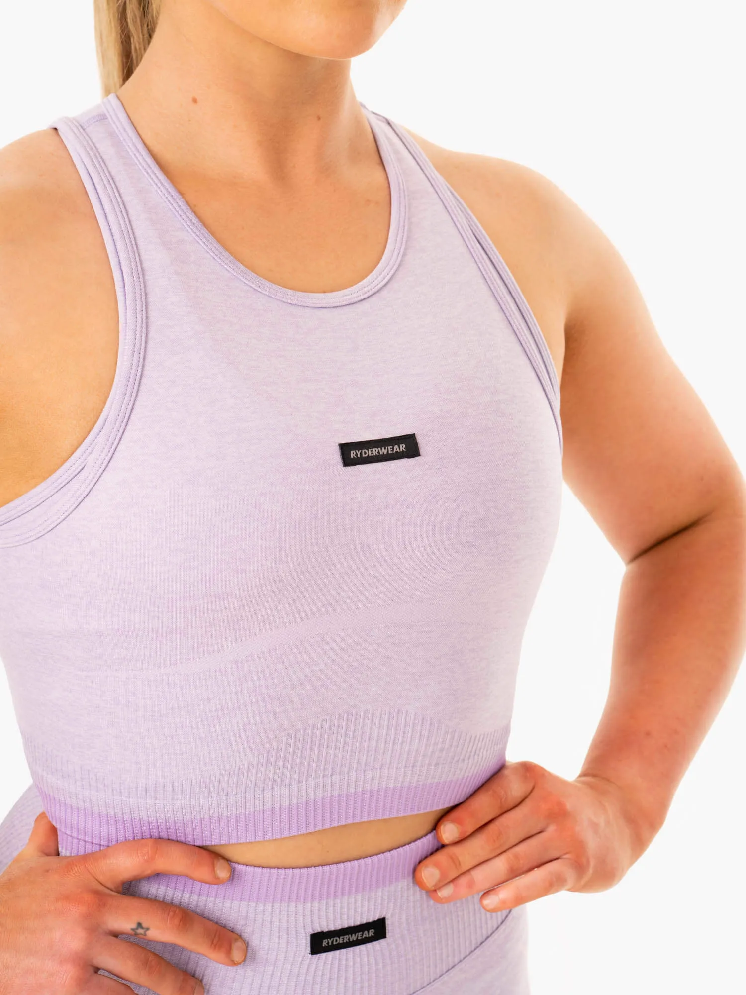 Excel Seamless Tank - Lavender Marl