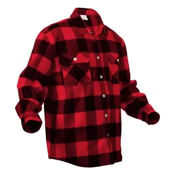 Extra Heavyweight Buffalo Plaid Flannel Shirt