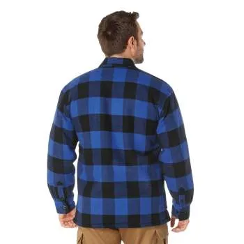 Extra Heavyweight Buffalo Plaid Sherpa Lined Flannel Shirts