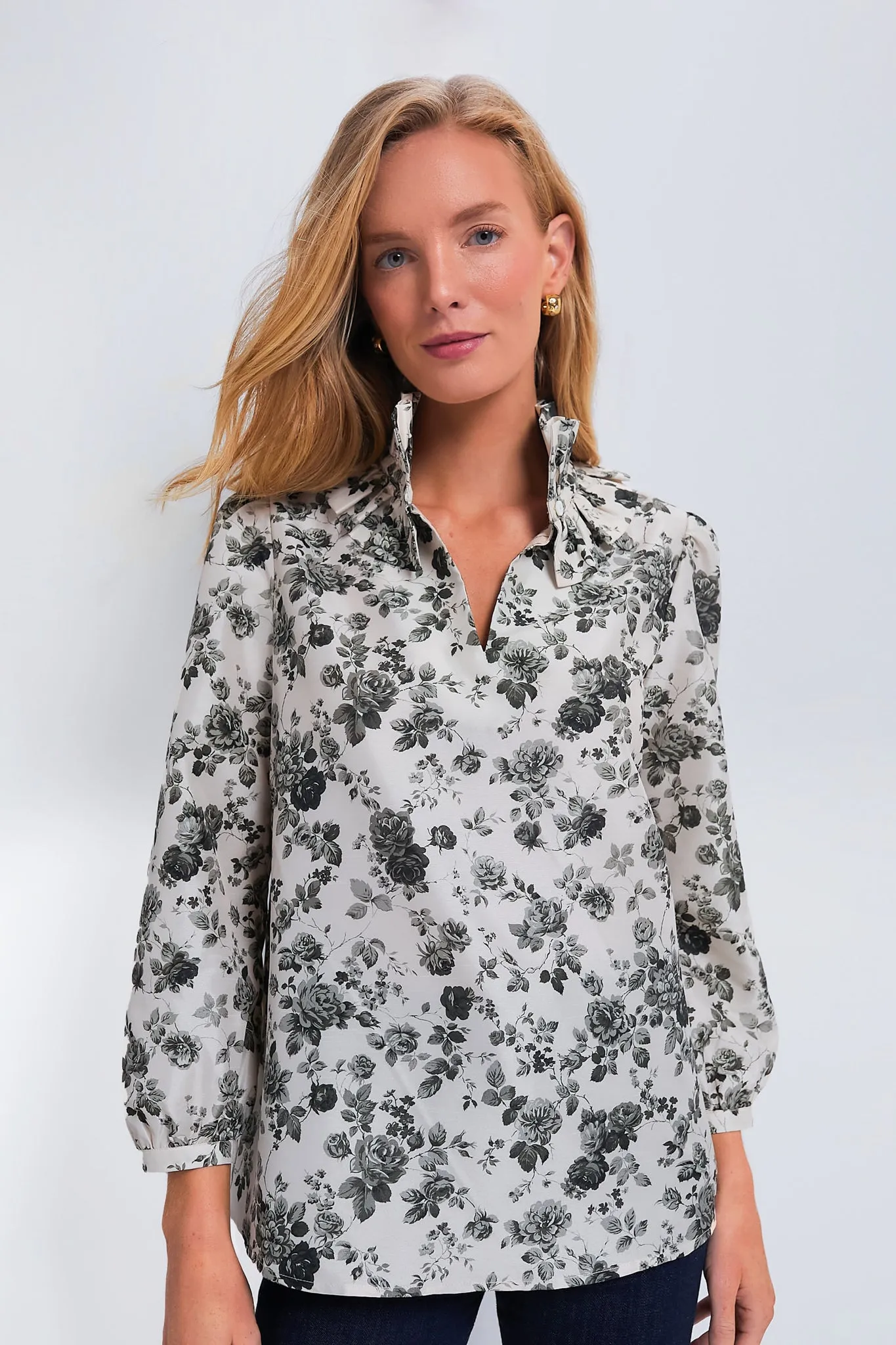 Faded Roses Bouvier Blouse