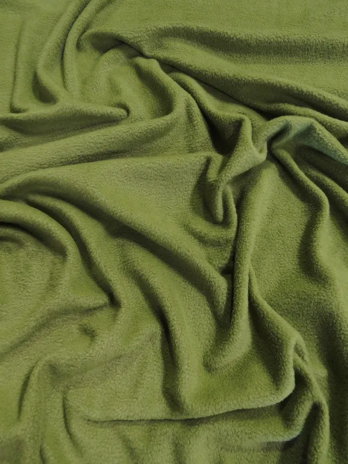 Fleece Fabric Solid / Forest Green / 65 Yard Roll