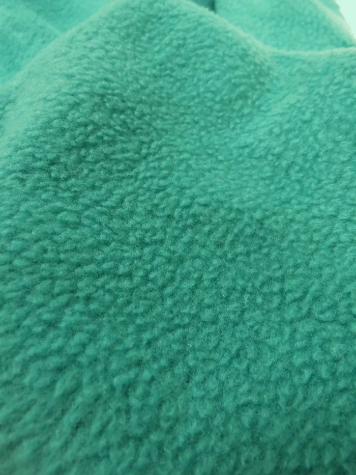 Fleece Fabric Solid / Kelly Green / 30 Yard Roll