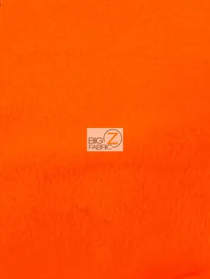 Fleece Fabric Solid / Neon Orange / 30 Yard Roll