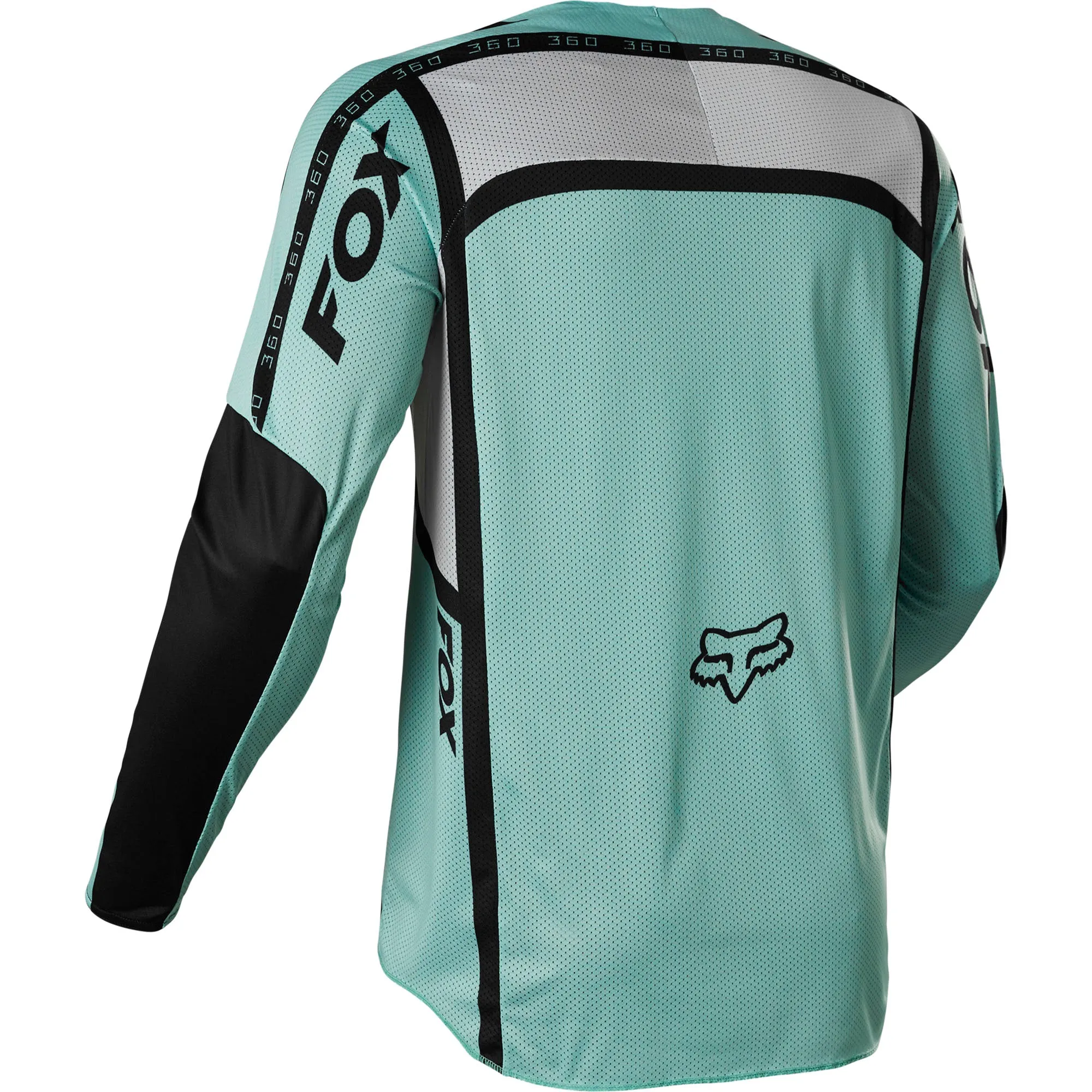 Fox Racing  Mens Light Jade Iridium 360 DVIDE Jersey Long Sleeve Moisture-Wicking