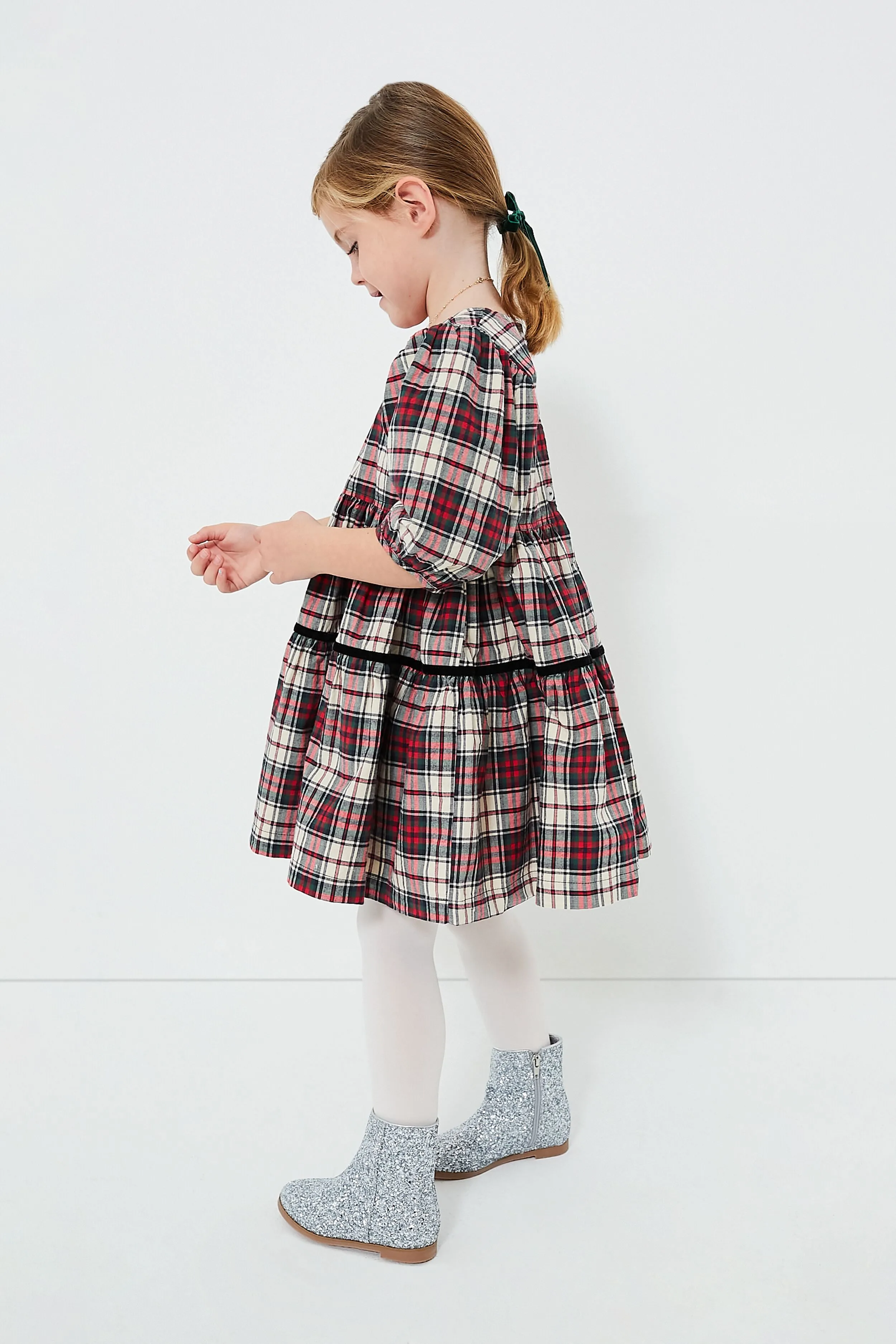 Holly Tartan Girls Maribelle Dress