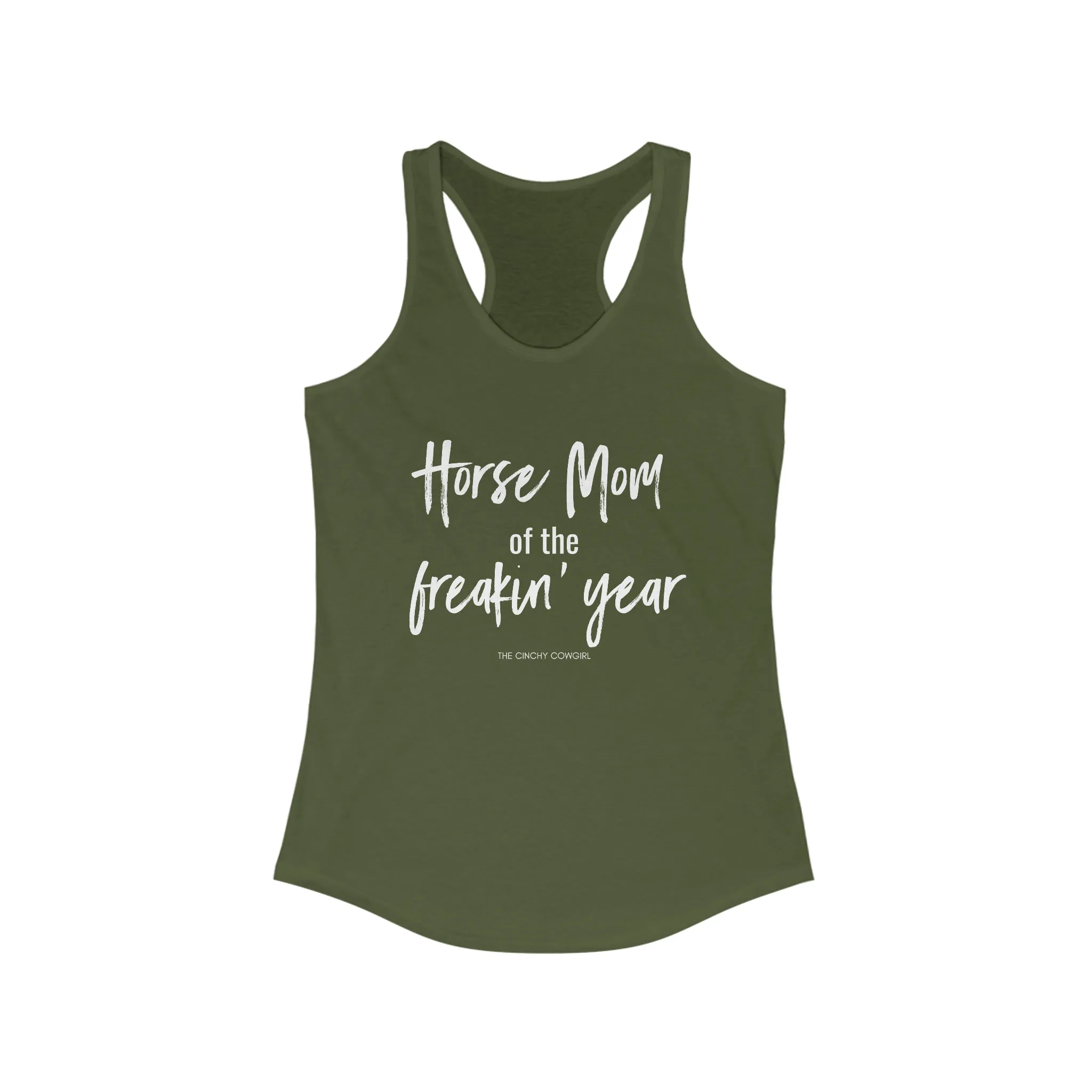 Horse Mom of the Freakin' Year Racerback Tank