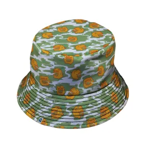 Kawaii Piglets Incense Green Bucket Hat