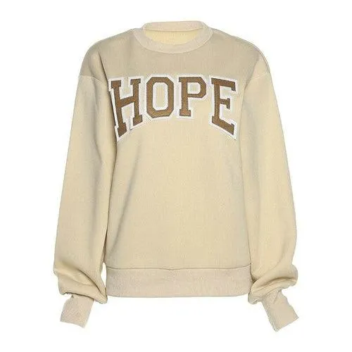 Letter Print Sweatshirt Hoodies Long Sleeve Sweatshirt Pullovers