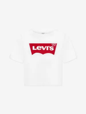 Levi's Wear Girls Light Bright Meet And Greet Crop Top in White