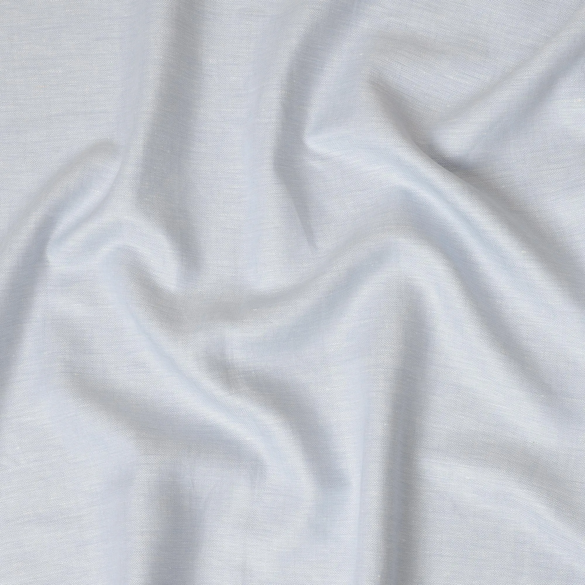 Light Blue Thick Linen Fabric for Jacketing and Trousers, 150 cm Width-D20548