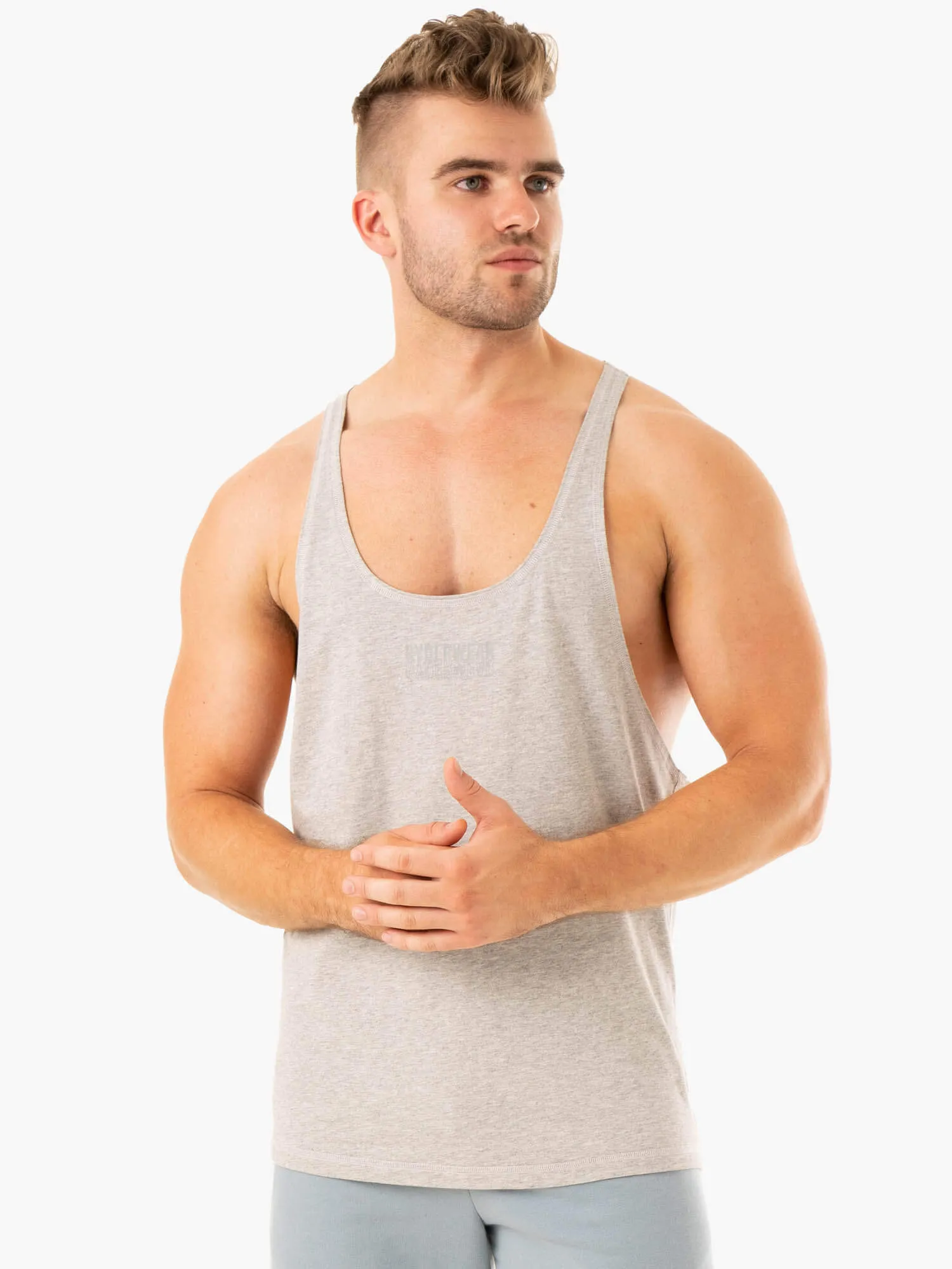 Limitless Stringer T-Back - Grey Marl