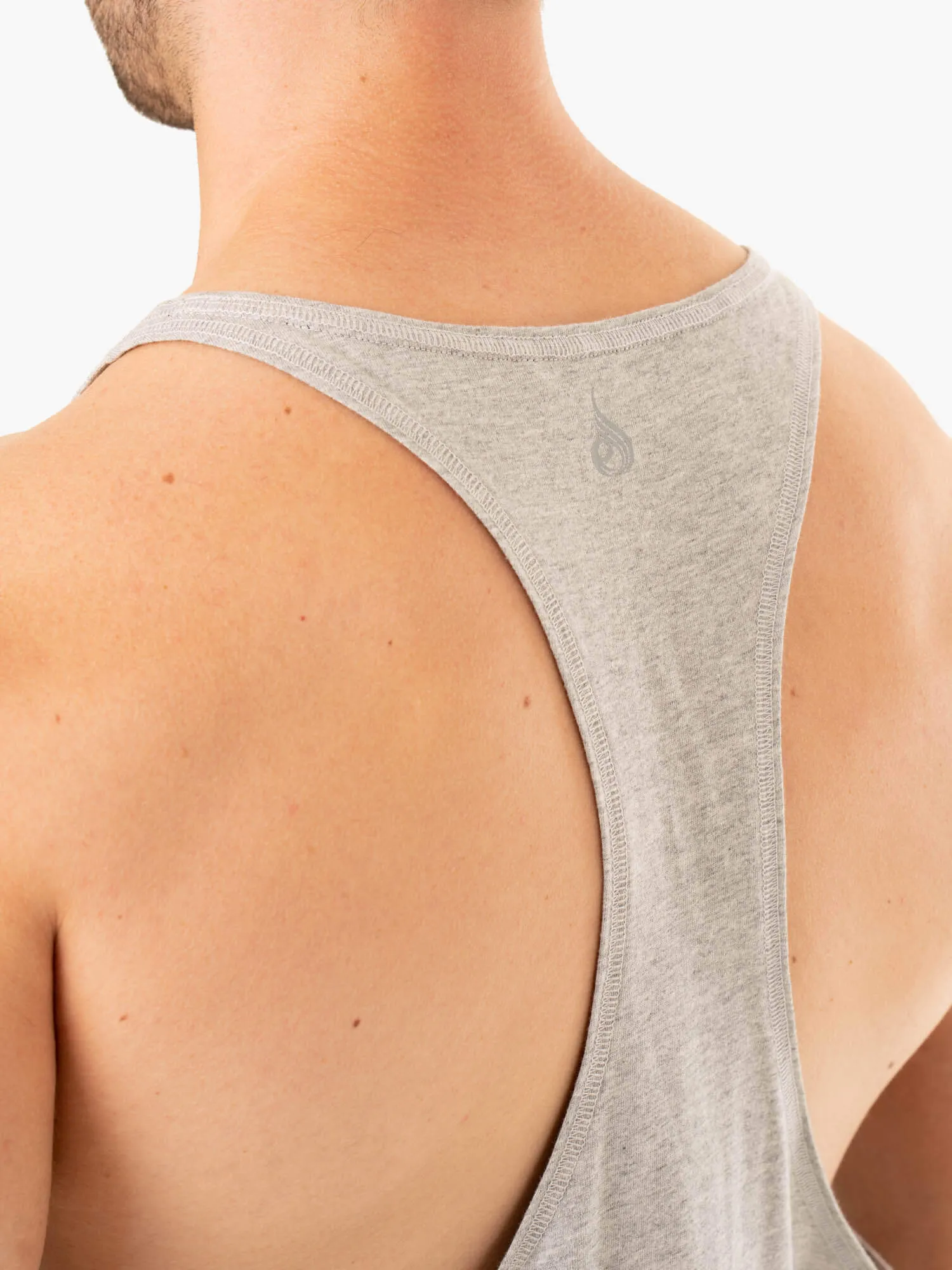 Limitless Stringer T-Back - Grey Marl